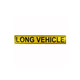 Badem10 9x50 cm Long Vehichle Yazısı Reflektörlü Fosforlu Şerit Bant