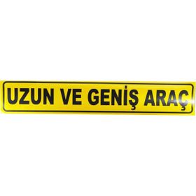 Badem10 9x50 cm Uzun ve Geniş Araç Yazısı Reflektörlü Fosforlu Şerit Bant