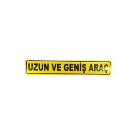 Badem10 9x50 cm Uzun ve Geniş Araç Yazısı Reflektörlü Fosforlu Şerit Bant