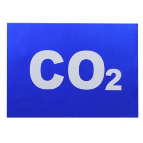 Badem10 Adr Reflektörlü CO2 Yazısı Alüminyum 24x33 cm Uyarı Levhası