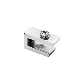 Badem10 Ahşap Cam Etejeri Metal U Tip Krom Vidalı 4 Adet Cam Tutu