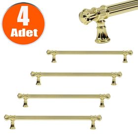 Badem10 Akbatı 224 mm Gold Rustik 4 Adet Çekmece Dolap Kapak Kulbu