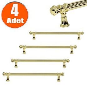 Badem10 Akbatı 224 mm Gold Rustik 4 Adet Çekmece Dolap Kapak Kulbu