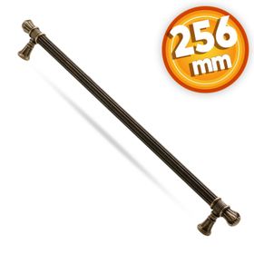Badem10 Akbatı 256 mm Antik Sarı Metal Çekmece Dolap Kapak Kulbu