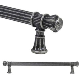 Badem10 Akbatı Antik Gümüş Rustik Metal 224 mm Çekmece Dolap Kapak Kulbu