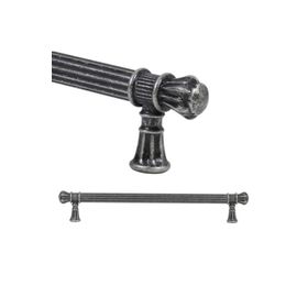 Badem10 Akbatı Antik Gümüş Rustik Metal 224 mm Çekmece Dolap Kapak Kulbu