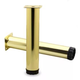 Badem10 Akça Ayarlanabilir 25 cm Gold Altın Metal Baza Mobilya Kanepe Sehpa TV Ünitesi Koltuk Ayağı