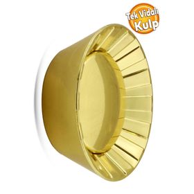 Badem10 Alita Düğme Plastik Gold Altın Tek Vidalı Kulp
