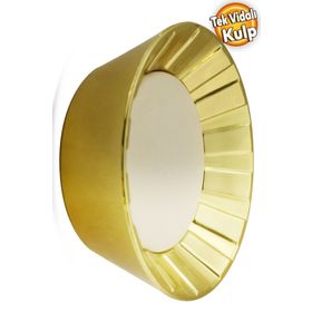 Badem10 Alita Düğme Plastik Gold Altın Tek Vidalı Kulp