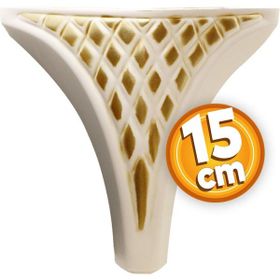 Badem10 Altın Baza Ayak 15 cm Mobilya Kanepe Sehpa Puf Koltuk Ayağı