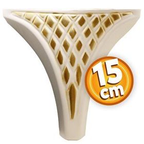 Badem10 Altın Baza Ayak 15 cm Mobilya Kanepe Sehpa Puf Koltuk Ayağı
