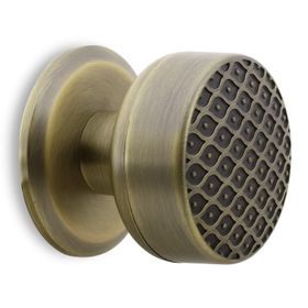 Badem10 Antik Sarı Metal Kestila Kapı Tokmağı