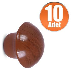 Badem10 Armut 10 Adet Nobel Mantar Düğme Kulp Çekmece Dolap Kapak Kulbu