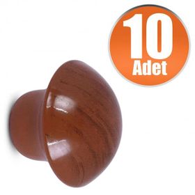 Badem10 Armut 10 Adet Nobel Mantar Düğme Kulp Çekmece Dolap Kapak Kulbu