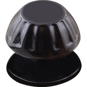 Badem10 As Papatya Baba Kapı Tokmağı Kapı Topuzu Kolu Siyah Metal Tokmak