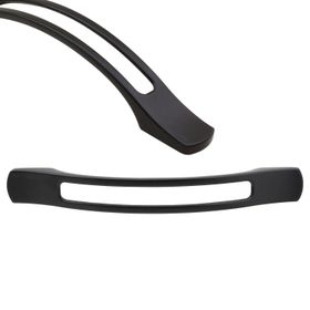 Badem10 Aslı Mobilya Dolap Kapak Çekmece Mat Siyah Metal 128 mm Kulp