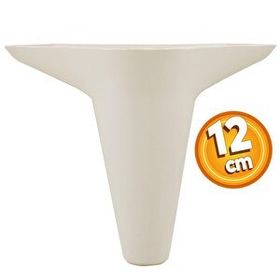 Badem10 Aspen 12 cm Krem Baza Ayak Lüks Mobilya Kanepe Sehpa Puf Koltuk Ayağı