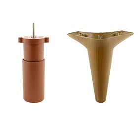Badem10 Aspen 12'li Set 15 cm Kahverengi Lüks Mobilya Kanepe Sehpa TV Ünitesi Koltuk Baza Ayağı