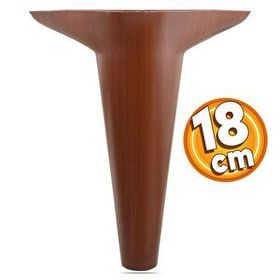 Badem10 Aspen 18 cm Kahverengi Mobilya Kanepe Sehpa Puf Koltuk Ayağı