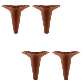 Badem10 Aspen 18 cm Kahverengi Mobilya Kanepe Sehpa Puf Koltuk Ayağı