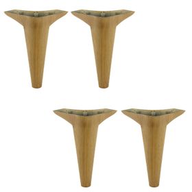 Badem10 Aspen 18 cm Kahverengi Mobilya Kanepe Sehpa Puf Koltuk Ayağı