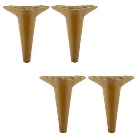 Badem10 Aspen 18 cm Kahverengi Mobilya Kanepe Sehpa Puf Koltuk Ayağı
