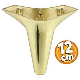 Badem10 Aspen Gold Altın Renk 12 cm Mobilya Kanepe Sehpa TV Ünitesi Baza Koltuk Ayağı