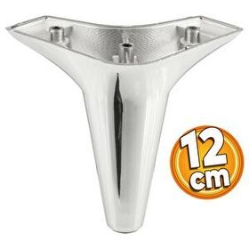 Badem10 Aspen Krom Renk 12 cm Mobilya Kanepe Sehpa TV Ünitesi Baza Koltuk Ayağı