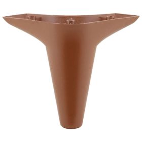 Badem10 Aspen Lüks 12 cm Kahverengi Ahşap Desenli Mobilya Kanepe Sehpa TV Ünitesi Koltuk Ayağı