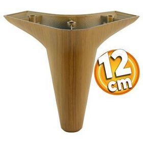 Badem10 Aspen Lüks 12 cm Kahverengi Ahşap Desenli Mobilya Kanepe Sehpa TV Ünitesi Koltuk Ayağı