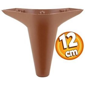 Badem10 Aspen Lüks 12 cm Kahverengi Ahşap Desenli Mobilya Kanepe Sehpa TV Ünitesi Koltuk Ayağı