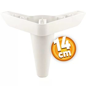 Badem10 Aspen Lüks 14 cm Beyaz Baza Mobilya Kanepe Sehpa TV Ünitesi Koltuk Ayağı