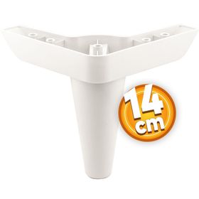 Badem10 Aspen Lüks 14 cm Beyaz Baza Mobilya Kanepe Sehpa TV Ünitesi Koltuk Ayağı