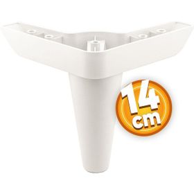 Badem10 Aspen Lüks 14 cm Beyaz Baza Mobilya Kanepe Sehpa TV Ünitesi Koltuk Ayağı