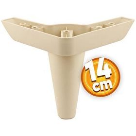 Badem10 Aspen Lüks 14 cm Krem Baza Mobilya Kanepe Sehpa TV Ünitesi Koltuk Ayağı