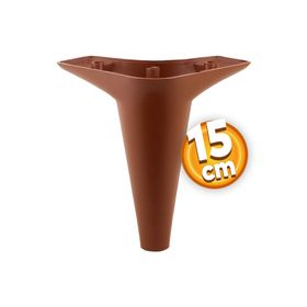 Badem10 Aspen Lüks 15 cm Kahverengi Baza Mobilya Kanepe Sehpa TV Ünitesi Koltuk Ayağı