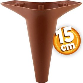 Badem10 Aspen Lüks 15 cm Kahverengi Baza Mobilya Kanepe Sehpa TV Ünitesi Koltuk Ayağı