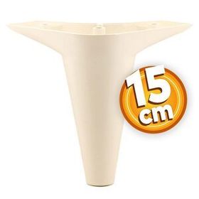 Badem10 Aspen Lüks 15 cm Krem Baza Mobilya Kanepe Sehpa TV Ünitesi Koltuk Ayağı