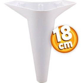 Badem10 Aspen Lüks 18 cm Beyaz Baza Mobilya Kanepe Sehpa TV Ünitesi Koltuk Ayağı