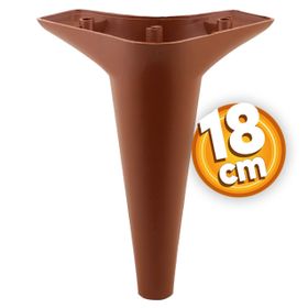 Badem10 Aspen Lüks 18 cm Kahverengi Baza Mobilya Kanepe Sehpa TV Ünitesi Koltuk Ayağı