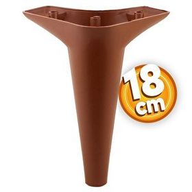 Badem10 Aspen Lüks 18 cm Kahverengi Baza Mobilya Kanepe Sehpa TV Ünitesi Koltuk Ayağı