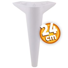 Badem10 Aspen Lüks 24 cm Beyaz Baza Mobilya Kanepe Sehpa TV Ünitesi Koltuk Ayağı