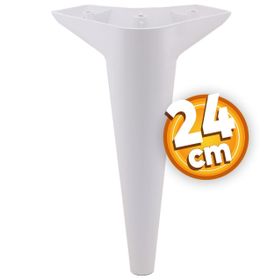 Badem10 Aspen Lüks 24 cm Beyaz Baza Mobilya Kanepe Sehpa TV Ünitesi Koltuk Ayağı