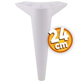Badem10 Aspen Lüks 24 cm Beyaz Baza Mobilya Kanepe Sehpa TV Ünitesi Koltuk Ayağı