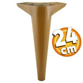 Badem10 Aspen Lüks 24 cm Kahverengi Ahşap Desenli Baza Mobilya Kanepe Sehpa TV Ünitesi Koltuk Ayağı