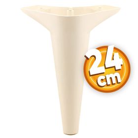Badem10 Aspen Lüks 24 cm Krem Baza Mobilya Kanepe Sehpa TV Ünitesi Koltuk Ayağı