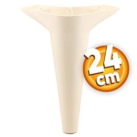 Badem10 Aspen Lüks 24 cm Krem Baza Mobilya Kanepe Sehpa TV Ünitesi Koltuk Ayağı