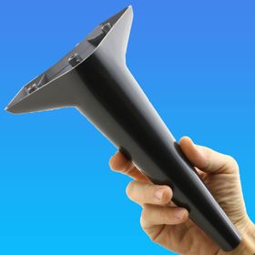 Badem10 Aspen Lüks 24 cm Siyah Baza Mobilya Kanepe Sehpa TV Ünitesi Koltuk Ayağı