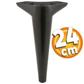 Badem10 Aspen Lüks 24 cm Siyah Baza Mobilya Kanepe Sehpa TV Ünitesi Koltuk Ayağı