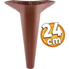 Badem10 Aspen Mobilya 24 cm Kahverengi Kanepe Puf Sehpa TV Ünitesi Çekyat Koltuk Ayağı